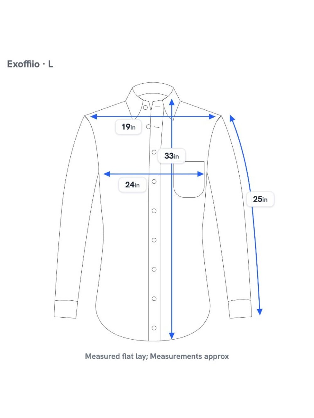 ExOfficio Mens L Adventure Travel Shirt Blue Long Sleeve Ventilated Hiking - Picture 3 of 12